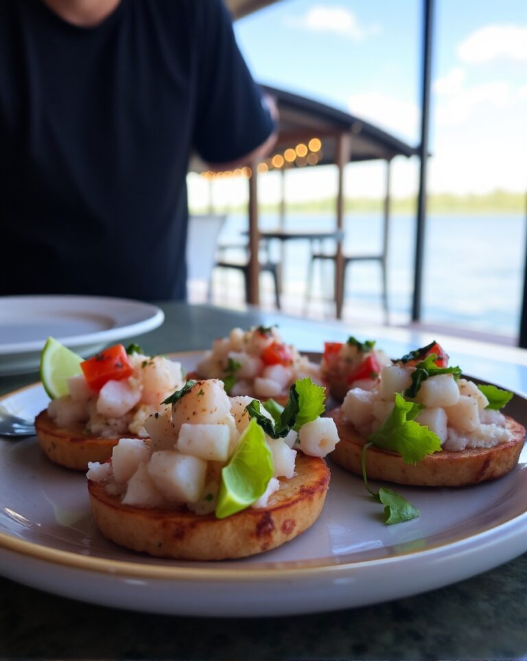 Tostada de camarón